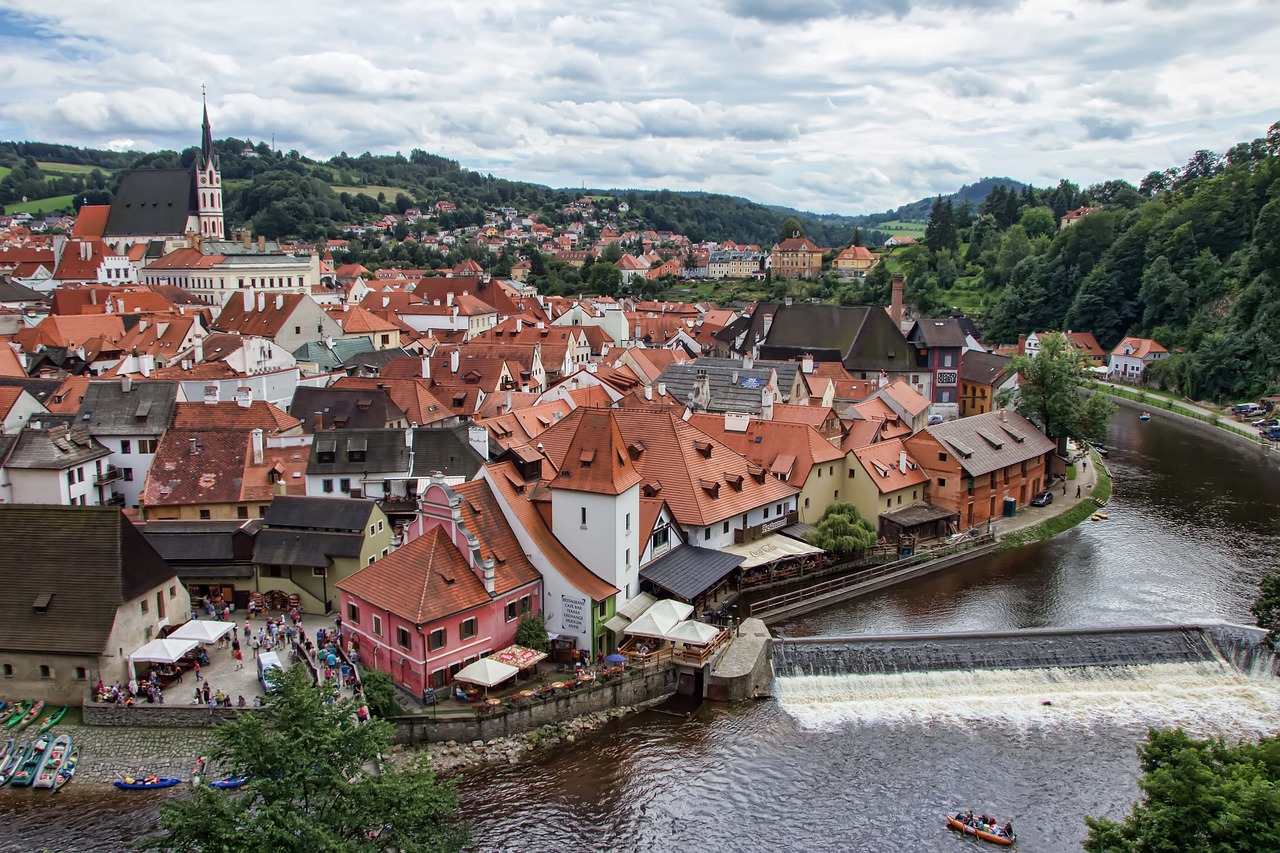 cesky krumlov, czech republic, the city